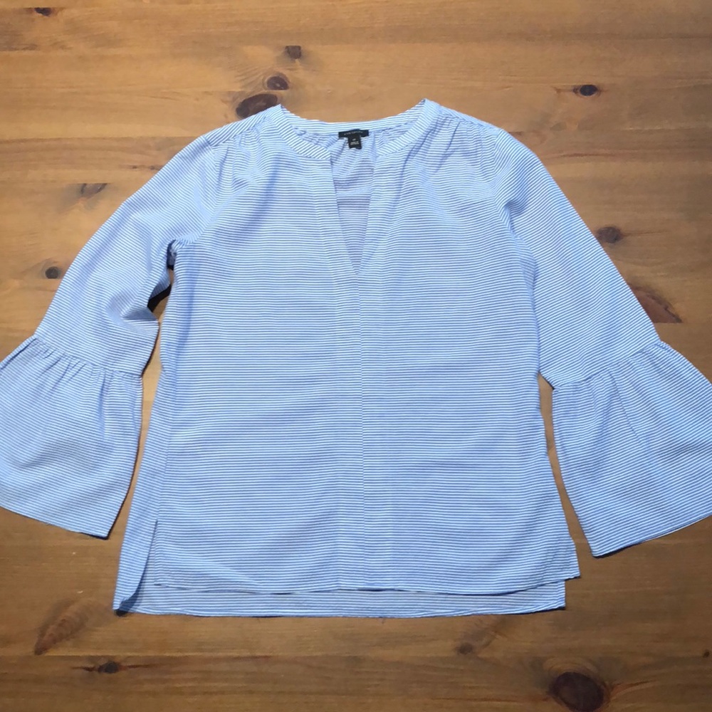 Ann Taylor Seersucker Top XS